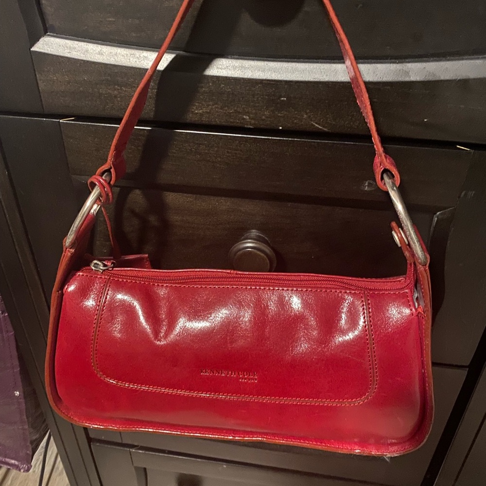 Bright red Kenneth cole handbag
